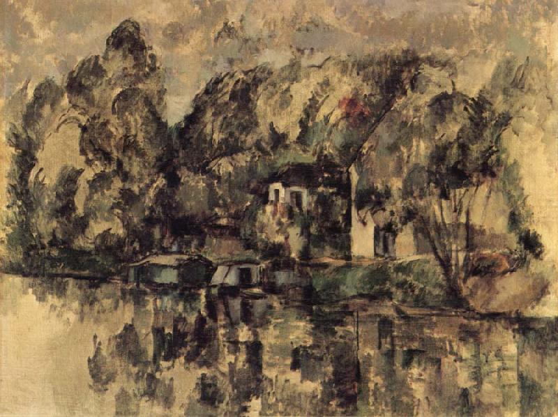 Paul Cezanne Au Bord de l-Eau Spain oil painting art